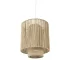 HMS Modern Cane Pendant Light Natural Cylindrical Hanging Design for Home Villa Restaurant Warm White Interior Ceiling Light