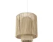 HMS Modern Cane Pendant Light Natural Cylindrical Hanging Design for Home Villa Restaurant Warm White Interior Ceiling Light