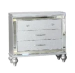 Modern wood nightstand with 2 drawers in eco-friendly design, perfect for bedroom adjustable storage