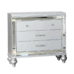 Modern wood nightstand with 2 drawers in eco-friendly design, perfect for bedroom adjustable storage