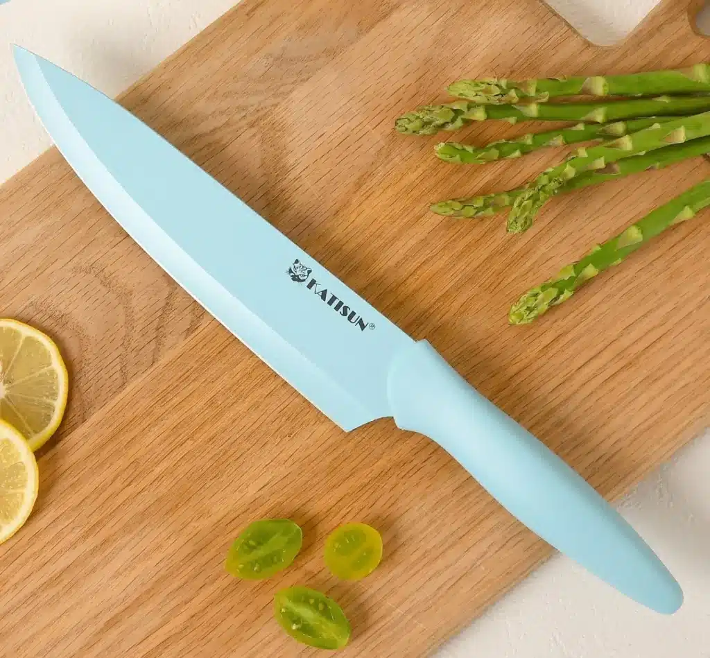 Full Blue 13 Piece Multifunctional Chef Knives Carbon Steel Kitchen Knife Set with Scissors