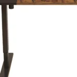 Adjustable HMS 55 Brown and Black Computer Desk Stylish and Comfortable Workspace – close-up detail