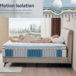 Goldoma 12 inch hybrid mattress in a box – medium firm pocket spring mattress for queen and king size beds