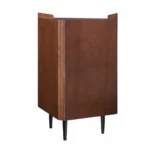 HMS Modern Design Cosmo Bar Cabinet Brown and Black Corner Unit - Image 4