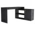 HMS 60" Gray L-Shaped Computer Desk Portable Adjustable Laptop Table with Cooling Extendable Foldable Features for Hotels