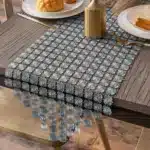 Exquiste Lace Flowers Table Runner Dustproof Table Cover Embroidered Dining Room Tablecloth Party Banquet Wedding Decoration