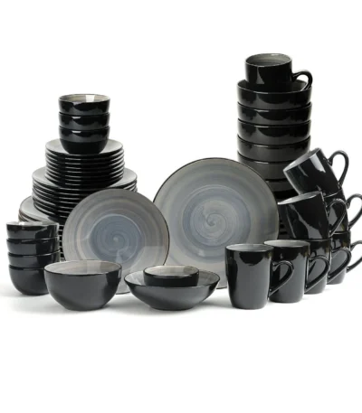 Coffee Cup Round Kitchen Ceramic Steak Dessert Salad Plate Exquisite and Unique Design Tableware Set for Festivals