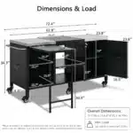 Modern Waterproof Portable Metal Outdoor Grill Cart Fold-out Prep Table Adjustable Shelves Spice Rack Outdoor Kitchen Island