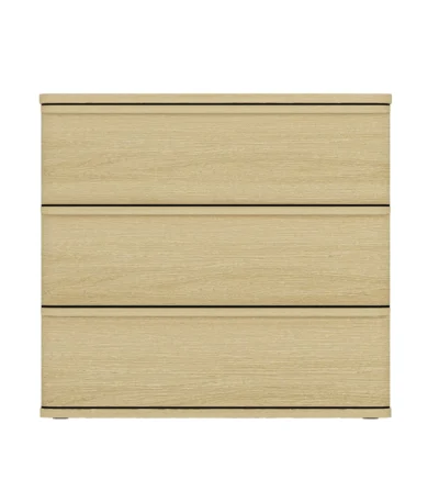 Natural oak wood under bed storage nightstand with drawer for bedroom organization