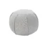Goldoma 18" Gray Cotton Patchwork Pouf Ottoman - Foldable Storage Bench for Kids Bedroom