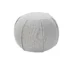 Goldoma 18" Gray Cotton Patchwork Pouf Ottoman - Foldable Storage Bench for Kids Bedroom