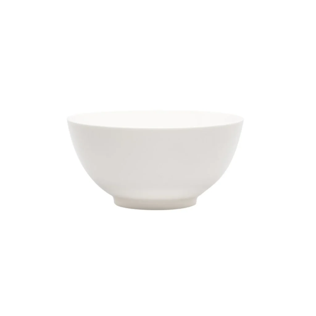 HMS White Porcelain Large Round Serving Bowl Elegant Dinnerware