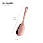 1PC Stainless Steel Non-Stick Rose Gold Kitchenware Long Soup Spoon Cooking Tools Metal Polish Mini Fork Slotted Turner