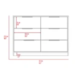 Egeo 4 Drawer Dresser and Omaha Nightstand - Black Pine Bedroom Set – close-up detail