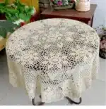 Handmade Crochet Coasters Cotton Lace Cup Mat Placemat 60/70/ 80/ 90 CM RD Shabby Chic 4 Sizes Vintage Crocheted Tablecloth