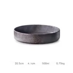Creative Tableware Ceramic Round Bowl Soup Bowl Vegetable Bowl Rice Bowl Large Bowl Deep Dish Western Food Bowl Plate Soup