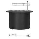 Outdoor Fire Pit Black – styled in a modern Outdoor setting
