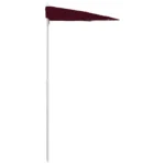 VidaXL W2B Garden Half Parasol with Pole 70.9"x35.4" Bordeaux Red Sun Shelter – styled in a modern Umbrellas setting