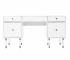 HMS 55 White Minimalist Design Writing Desk with Four MDF Drawers Office Furniture for Office Building or Bedroom Use