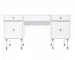HMS 55 White Minimalist Design Writing Desk with Four MDF Drawers Office Furniture for Office Building or Bedroom Use