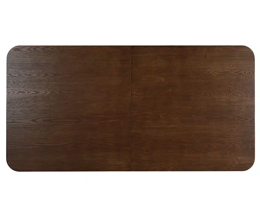 63'' Square Modern Dining Table – Walnut Wood for 6 People