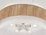 Fabric Rattan Chandelier, Boho Hand Woven Coastal Pendant Light Adjustable Drum Large Pendant Lighting Fixtures for Dining