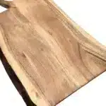 22" HMS Brown Live Edge Solid Wood Cutting Board – styled in a modern Living setting