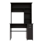 HMS Luxury Black 43" Computer Desk with Hutch Office Manager Desk for Building or Bedroom Use Computer Table Furniture