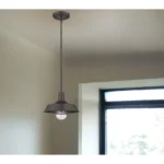HMS Antique Bronze Adjustable Pendant Light Shallow Plate Chandelier & Pendant Lights – side view
