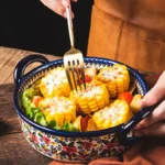 Ceramic Bakeware Bowls Polish Style Hand-painted Kitchen Tableware Salad Dessert Steak Pasta Plate Fruit Tray Decoration - Image 3