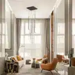 Modern Dimmable 6-Light LED Chandelier, Black Rectangle Pendant Light with Remote for High Ceiling, Staircase, Foyer,