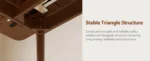 Solid walnut extendable dining table - mid-century modern oval table seats 4-8, seamless extension mechanism