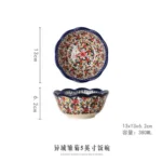 Ceramic Bakeware Bowls Polish Style Hand-painted Kitchen Tableware Salad Dessert Steak Pasta Plate Fruit Tray Decoration - Image 12