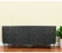 Solid wood sideboard in black teak with four doors in modern luxury dining room