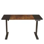 Adjustable HMS 55 Brown and Black Computer Desk Stylish and Comfortable Workspace