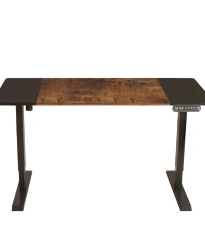 Adjustable HMS 55 Brown and Black Computer Desk Stylish and Comfortable Workspace