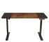 Adjustable HMS 55 Brown and Black Computer Desk Stylish and Comfortable Workspace