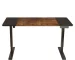 Adjustable HMS 55 Brown and Black Computer Desk Stylish and Comfortable Workspace
