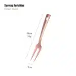 1PC Stainless Steel Non-Stick Rose Gold Kitchenware Long Soup Spoon Cooking Tools Metal Polish Mini Fork Slotted Turner