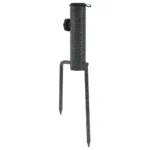 VidaXL W2B Adjustable Galvanized Steel Parasol Stand Black for Patio or Beach Umbrella in Courtyard or Hotel – close-up