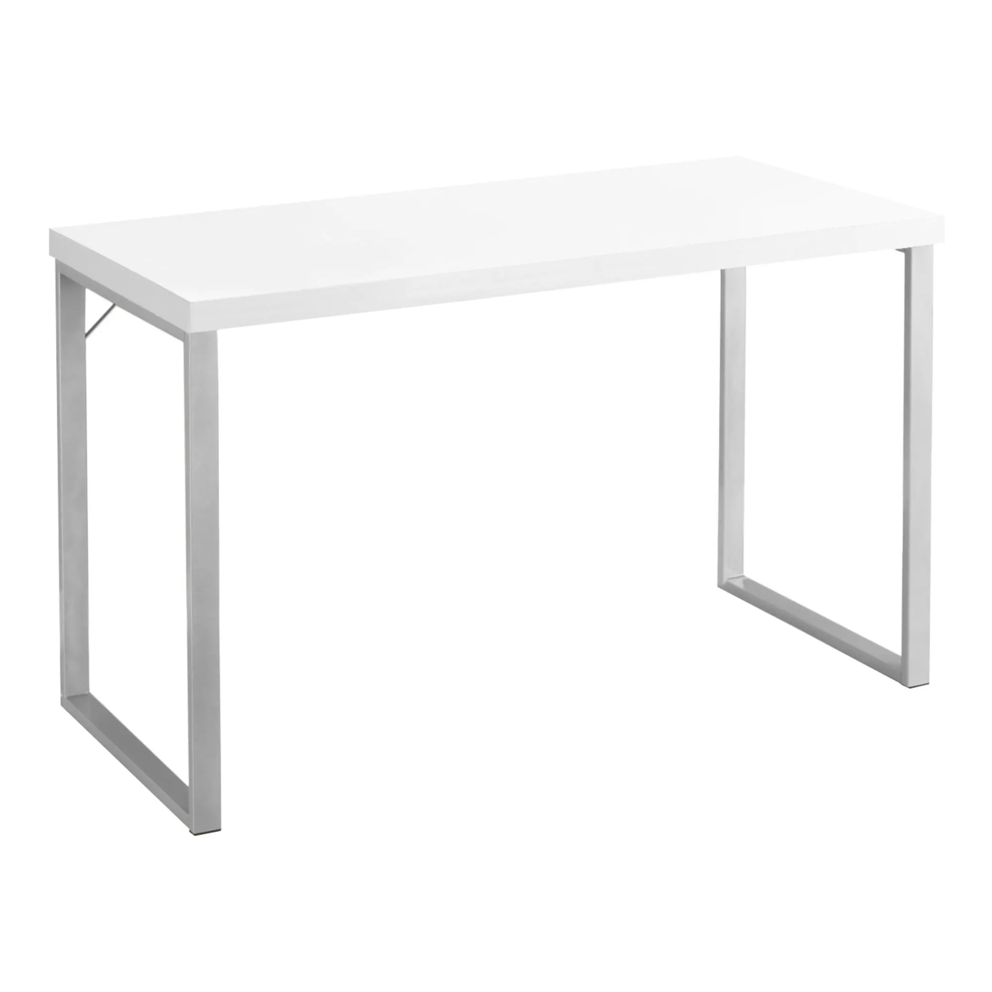 HMS 24" Foldable Portable Storage Computer Desk Simple Design Gaming Desk for Bedroom Office Desk HMS 24" Foldable Portable Storage Computer Desk Simple Design Gaming Desk for Bedroom Office Desk with White Silver Color