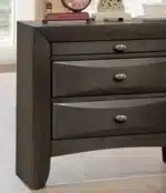 Solid Wood Nightstand with 2 Drawers – styled in a modern Nightstands setting
