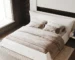 Goldoma Modern King Size Adjustable Upholstered Platform Bed with Velvet Headboard and Wood Frame