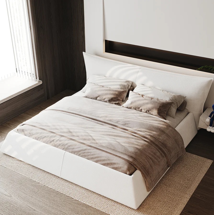 H3f274f7a17924df88d4c89bfdfcd68d6H.webp Goldoma adjustable king platform bed with velvet headboard and wood frame