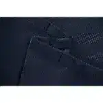 HMS Luxury Navy Waffle Weave Shower Curtain Modern Design Polyester and Linen Material for Bathroom Use – base detail