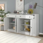 FCJ Kitchen Sideboard Storage Buffet Cupboard Wood Dining Room Furniture for Living Room Use General Home Furniture - Image 3