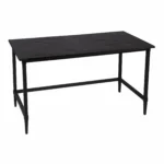 HMS 53 Black Minimalist Gaming Desk Modern Wooden Office Computer Desk Home Office Assembled Writing Desk – close-up detail