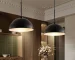 41" Industrial Modern Black Double Pendant Light,Adjustable Ceiling Hanging Lamp with Matte Finish for Dining Room(No Bulbs)