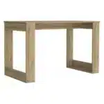 Albion Light Oak Finish Computer Desk FCJ's Ample Worksurface Desk with Stylish Legs – styled in a modern Writing Desks