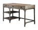 HMS 47" Solid Wood Traditional Antique Writing Desk with Three Drawers in Natural and Gray for Office Building or Bedroom Use